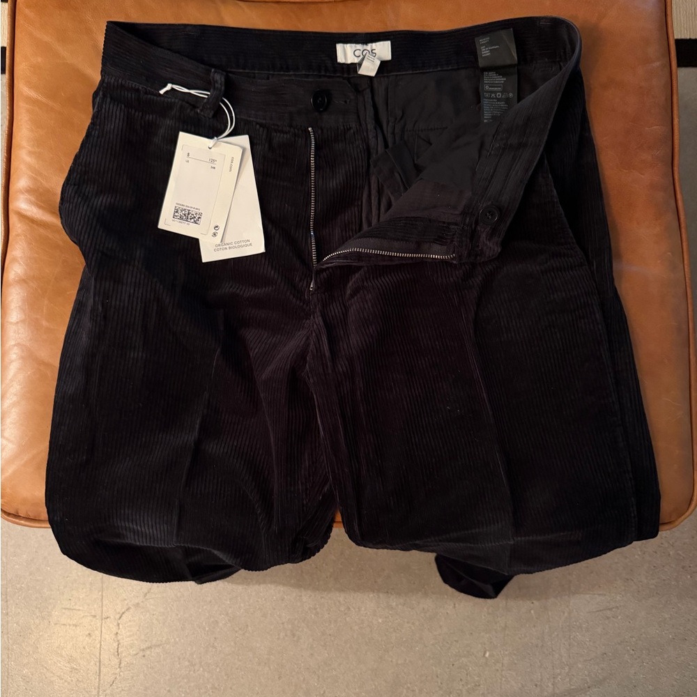 COS Men's Dark Corduroy Trousers